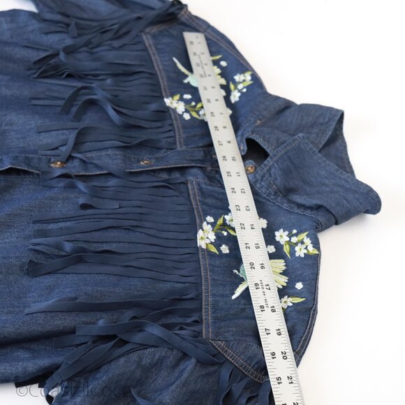 DG2 Diane Gilman Western Button Up Shirt XL Womens Fringe Rodeo Country Festival - Picture 10 of 14